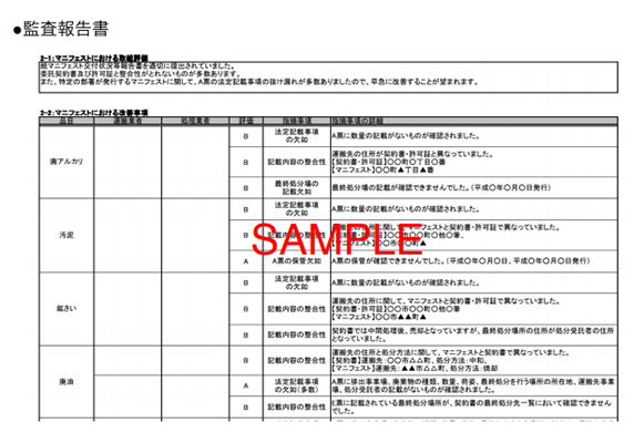 監査報告書